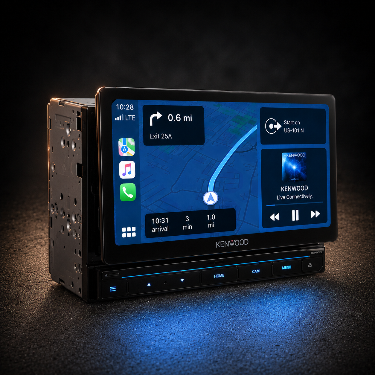 Kenwood DMX907S 6.95" Touchscreen Digital Multimedia Receiver - Refurbished