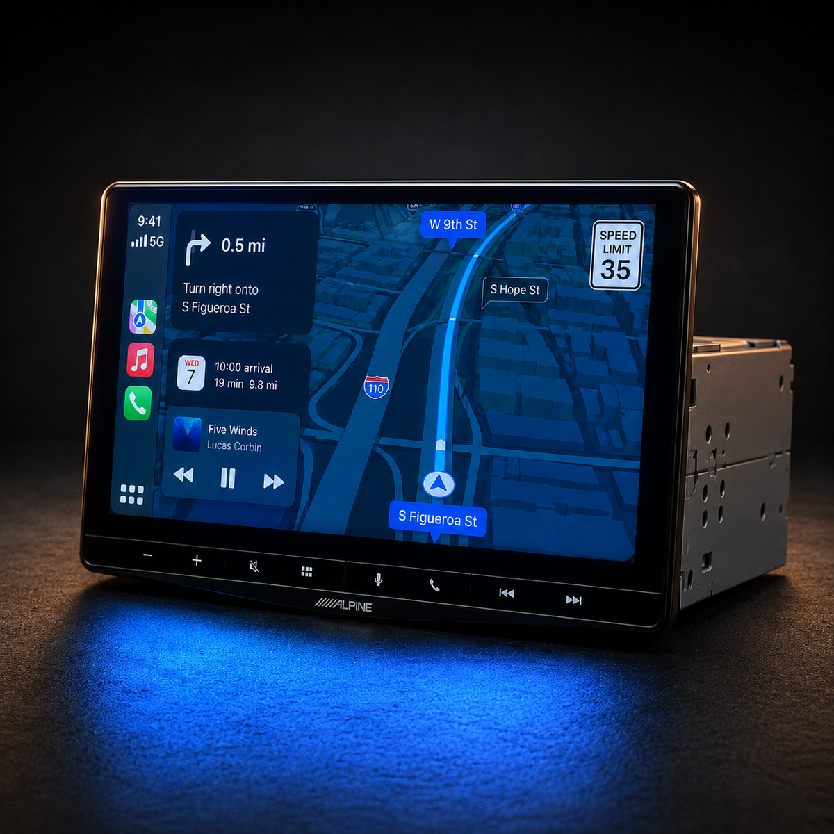 Alpine iLX-507 7" Touchscreen Digital Multimedia Receiver - Refurbished