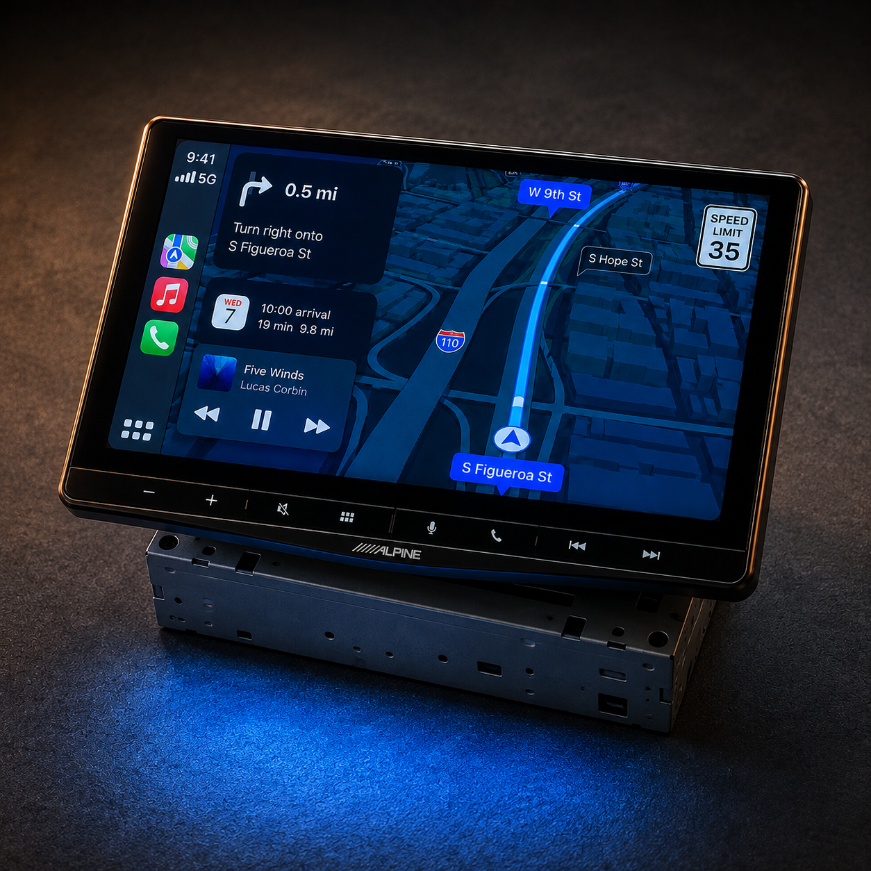 Alpine iLX-507 7" Touchscreen Digital Multimedia Receiver - Refurbished