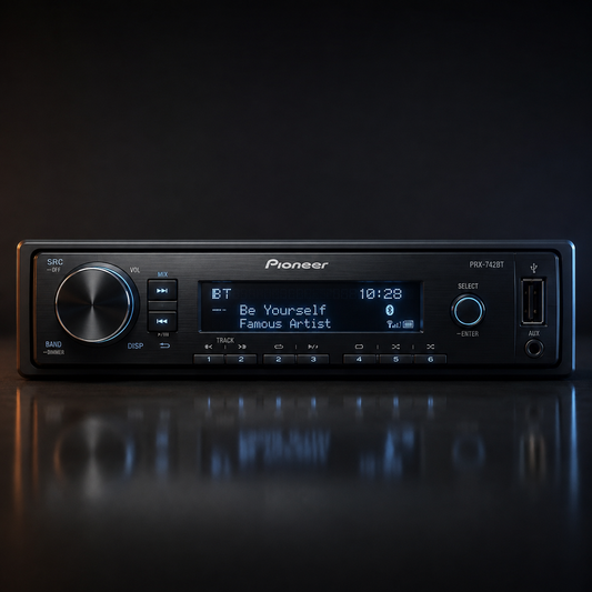 Pioneer PRX-742BT Single-DIN Bluetooth Digital Media Receiver - Refurbished