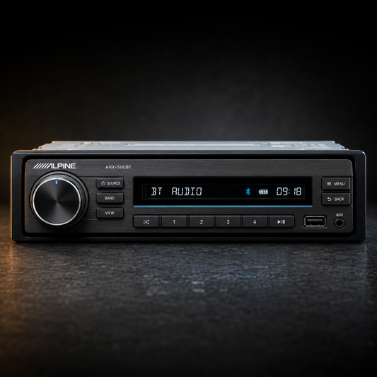 Alpine ARX-590BT Single-DIN Bluetooth Digital Media Receiver - Refurbished