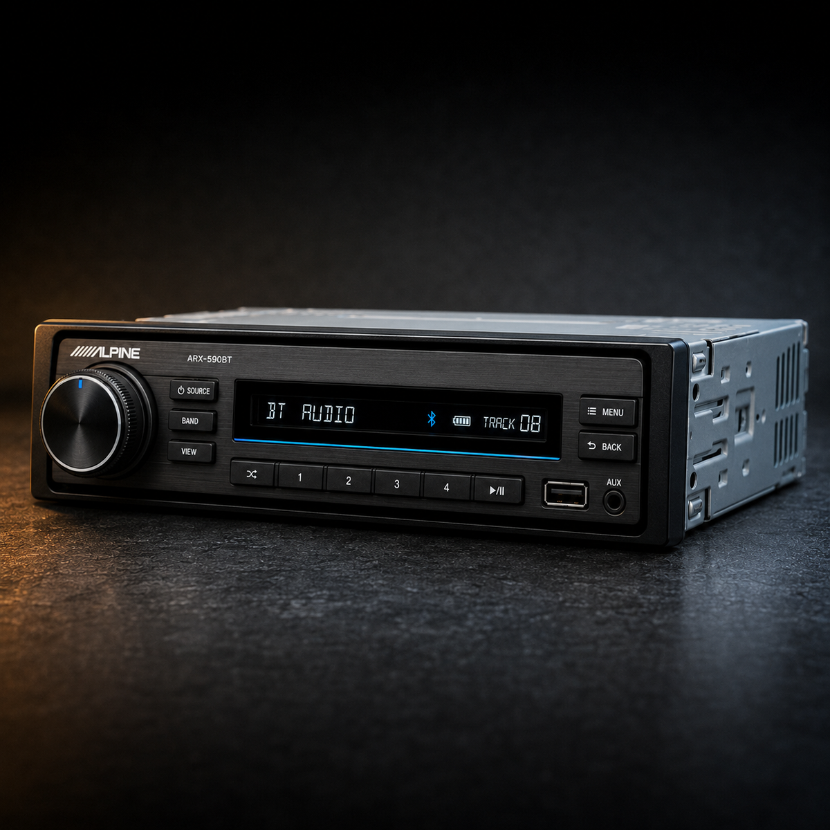 Alpine ARX-590BT Single-DIN Bluetooth Digital Media Receiver - Refurbished