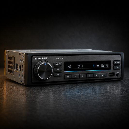 Alpine ARX-590BT Single-DIN Bluetooth Digital Media Receiver - Refurbished