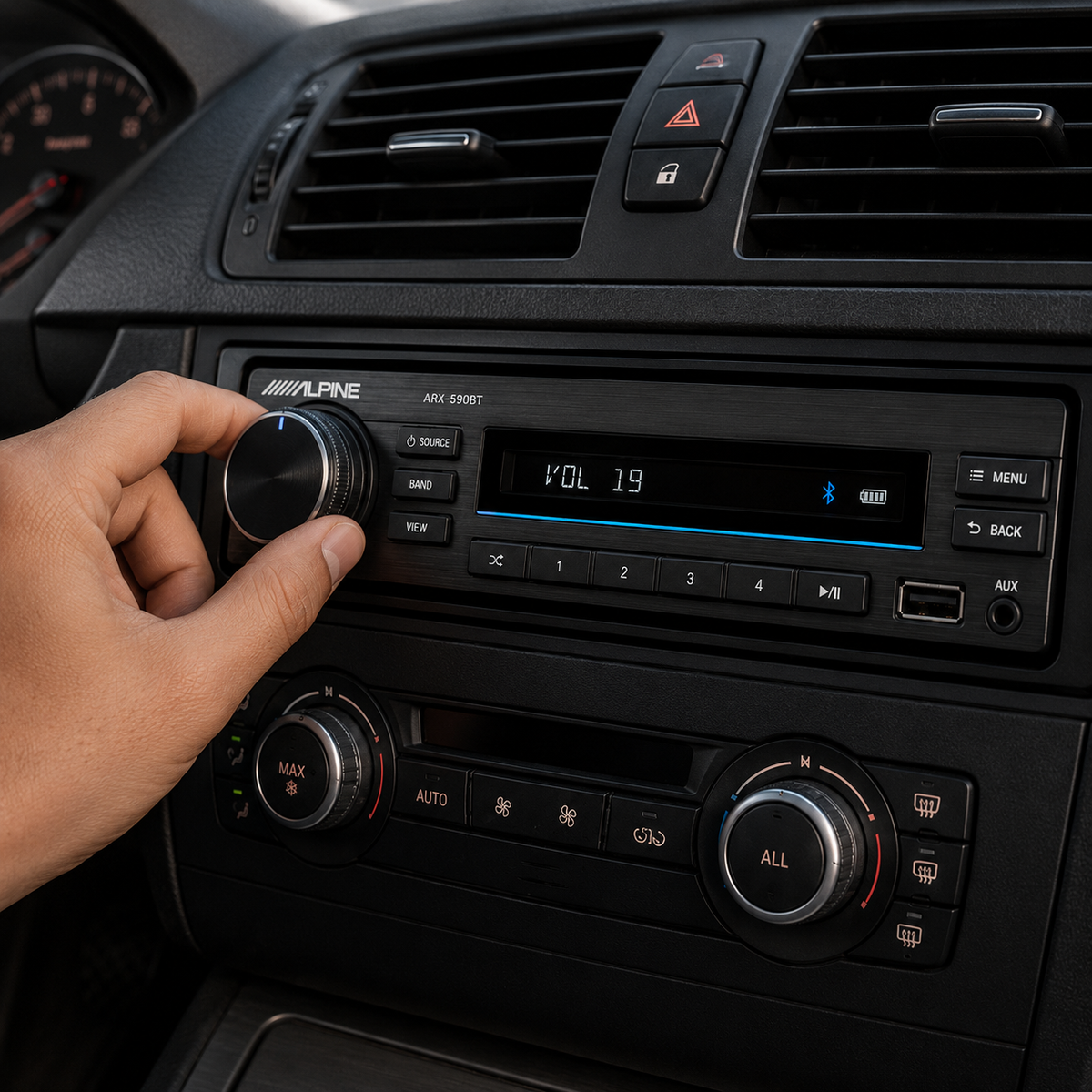 Alpine ARX-590BT Single-DIN Bluetooth Digital Media Receiver - Refurbished