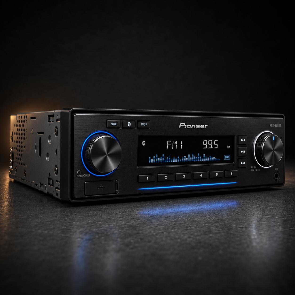 Pioneer PDX-880BT Single-DIN Bluetooth Digital Media Receiver - Refurbished