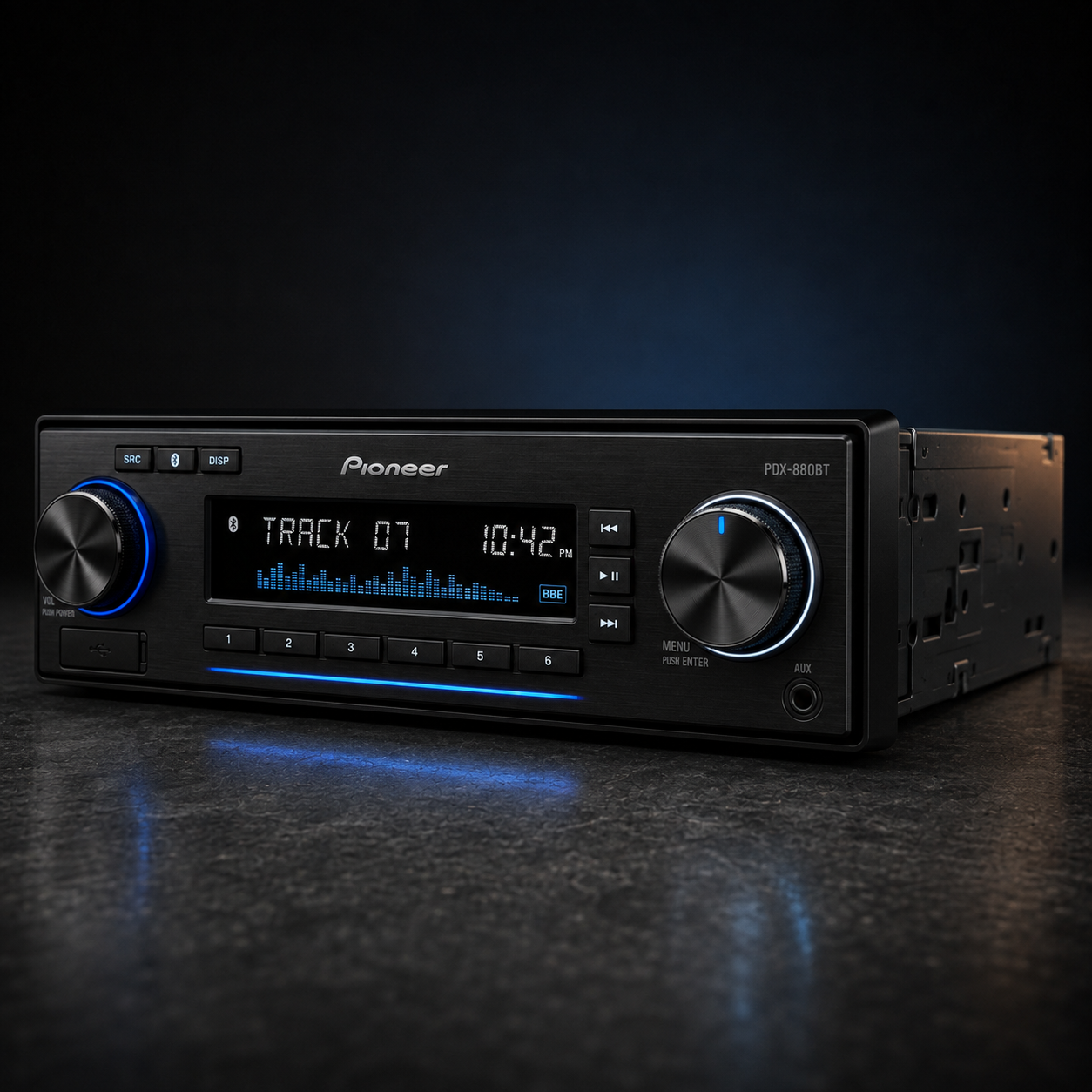 Pioneer PDX-880BT Single-DIN Bluetooth Digital Media Receiver - Refurbished