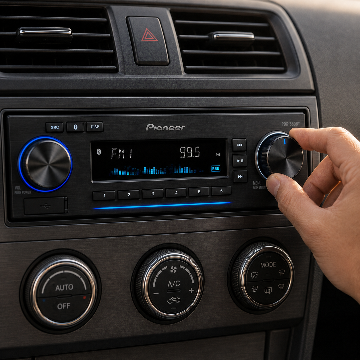Pioneer PDX-880BT Single-DIN Bluetooth Digital Media Receiver - Refurbished