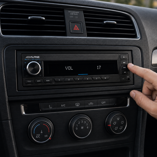 Alpine ADX-720BT Single-DIN Bluetooth Digital Media Receiver - Refurbished