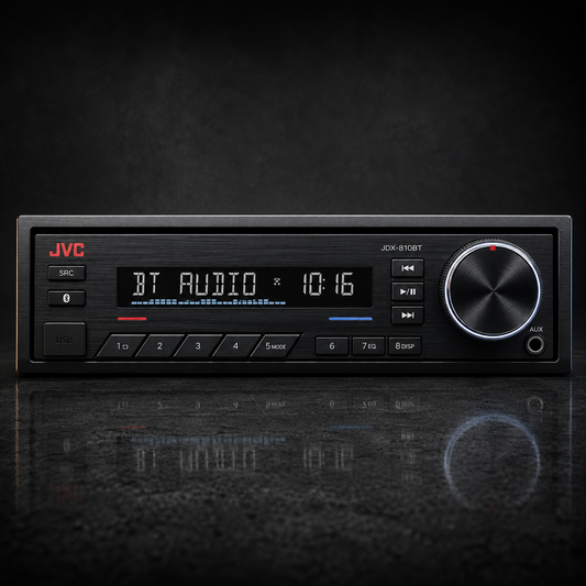 JVC JDX-810BT Single-DIN Bluetooth Digital Media Receiver - Refurbished