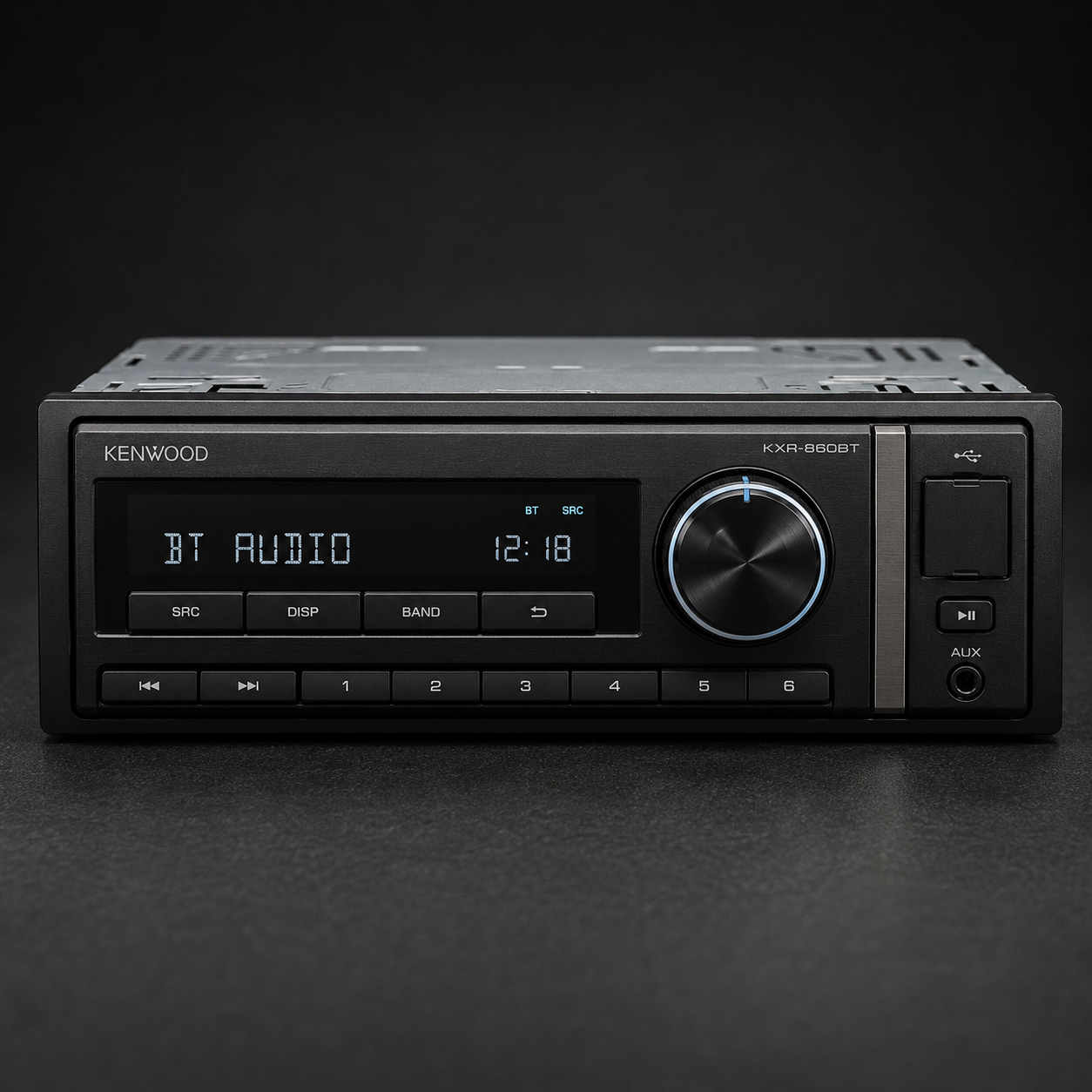 Kenwood KXR-860BT Single-DIN Bluetooth Digital Media Receiver - Refurbished