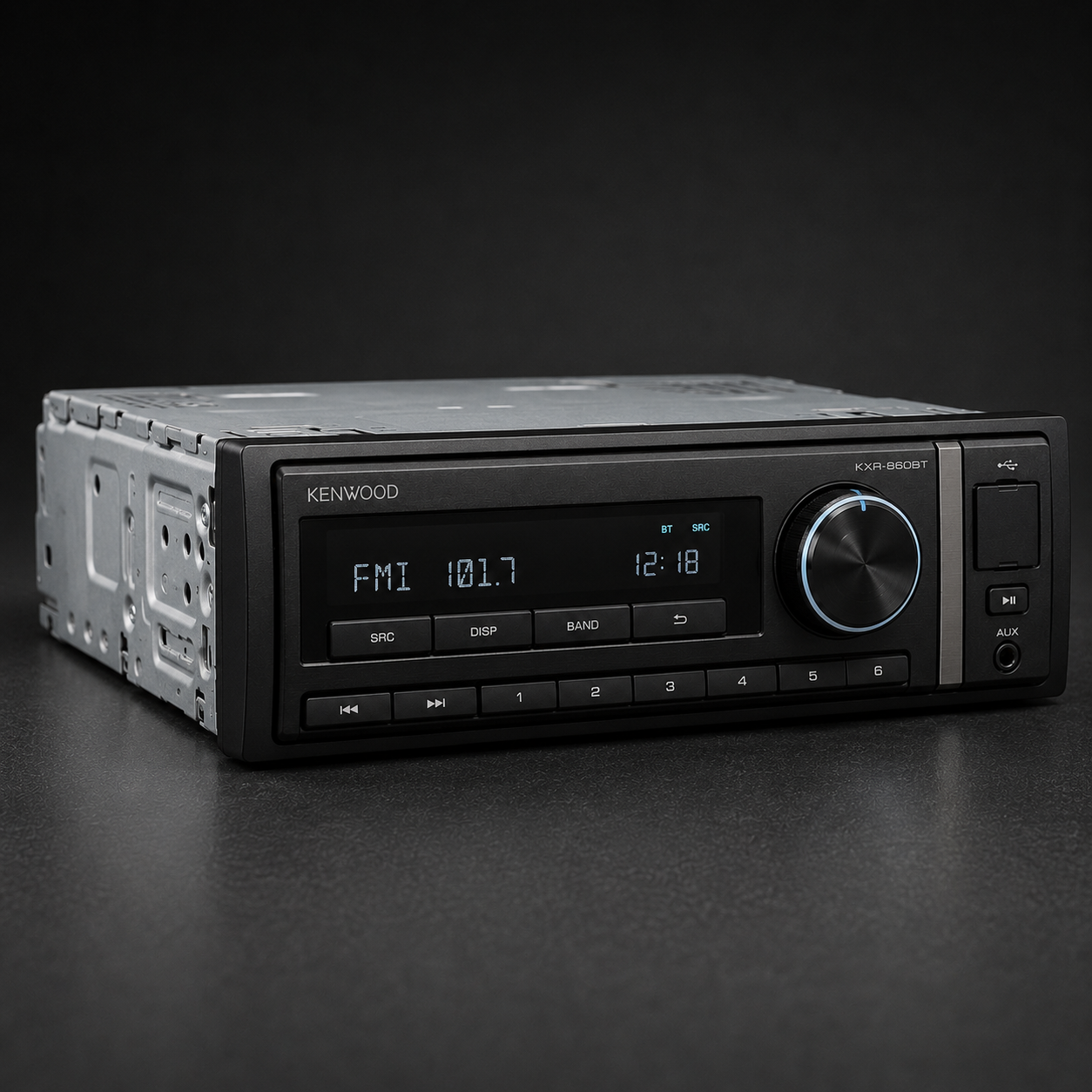 Kenwood KXR-860BT Single-DIN Bluetooth Digital Media Receiver - Refurbished
