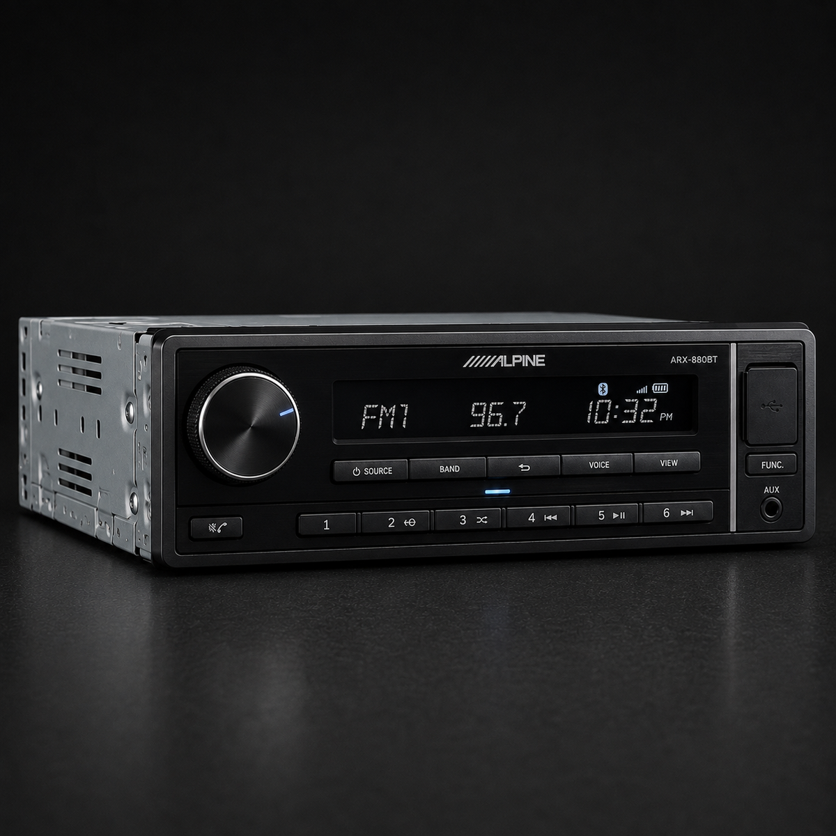 Alpine ARX-880BT Single-DIN Bluetooth Digital Media Receiver - Refurbished