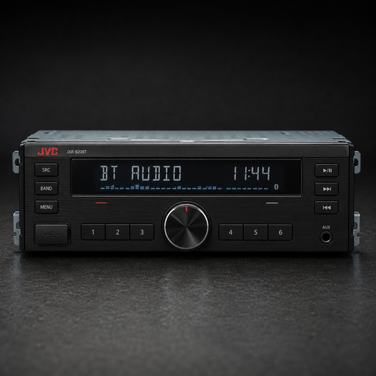 JVC JXR-920BT Single-DIN Bluetooth Digital Media Receiver - Refurbished
