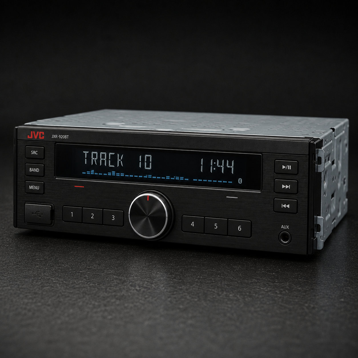 JVC JXR-920BT Single-DIN Bluetooth Digital Media Receiver - Refurbished